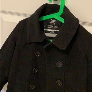 Kid’s Black Pea Coat